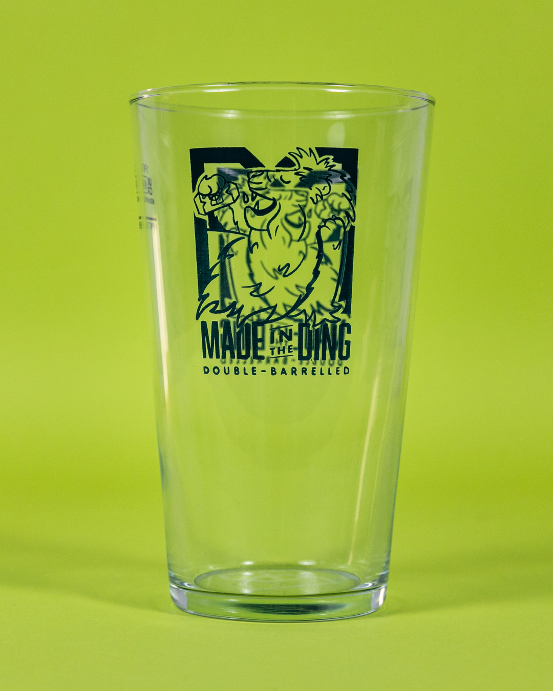 Made in the Ding Pint Glass