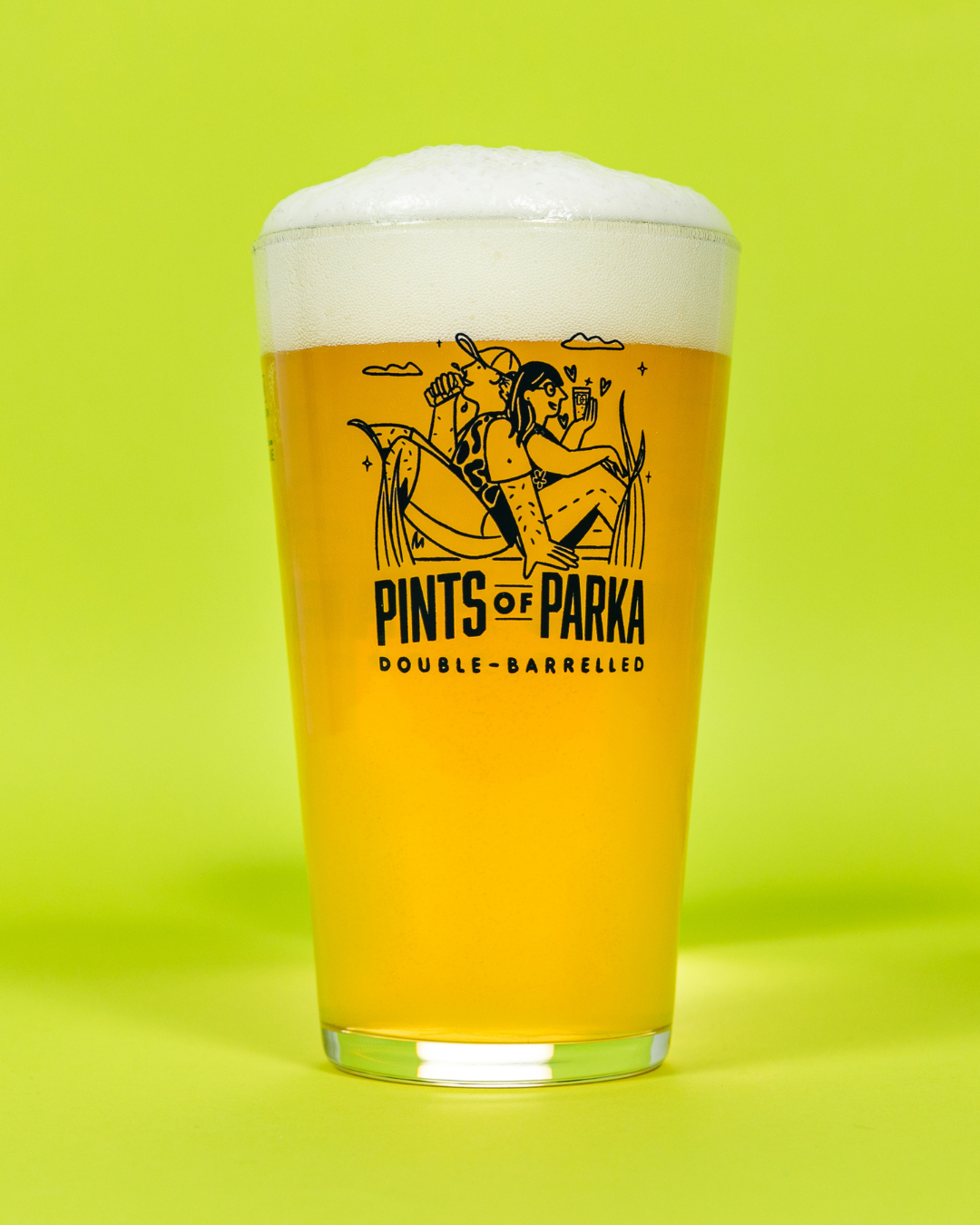 Pints of Parka Pint Glass