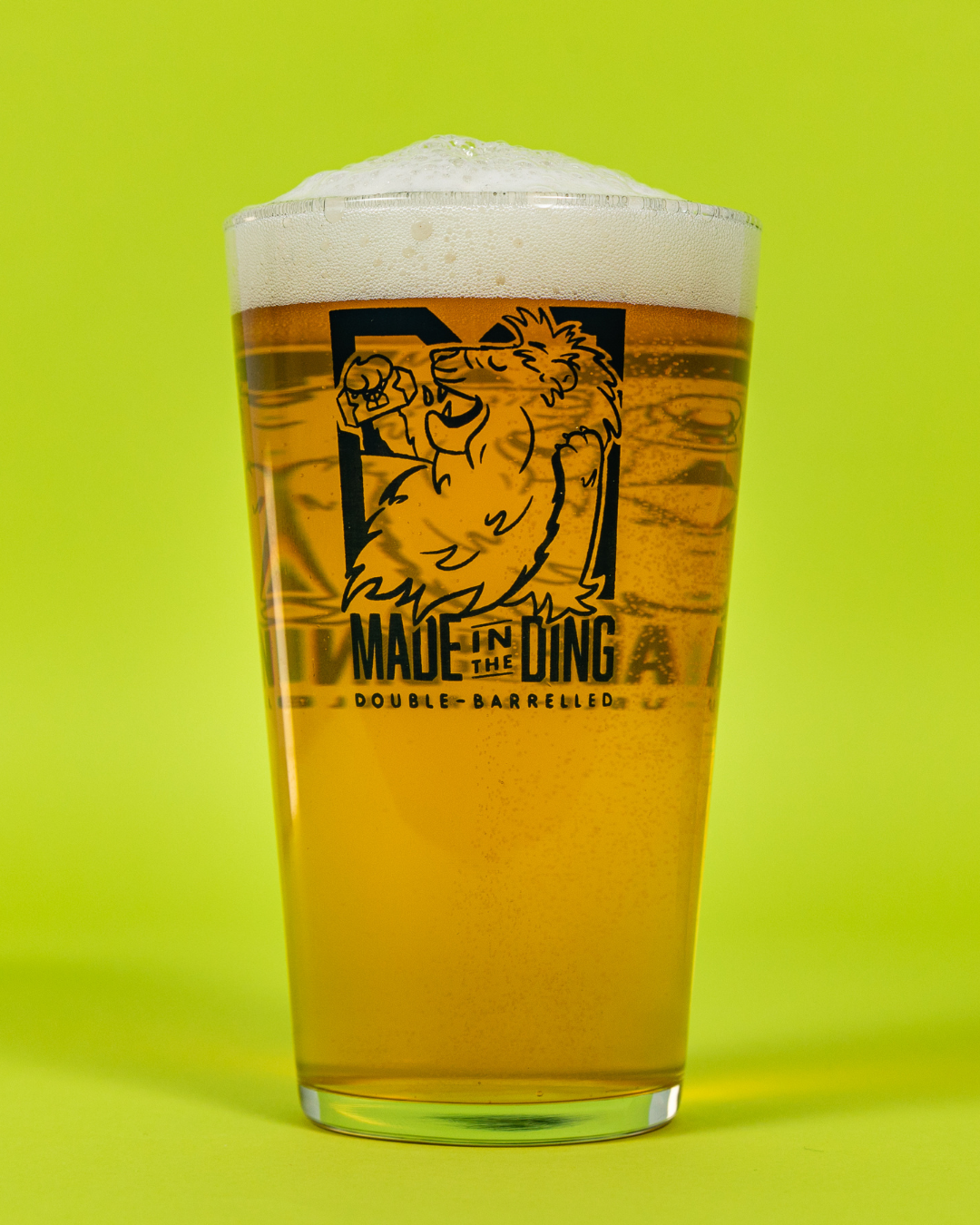 Made in the Ding Pint Glass